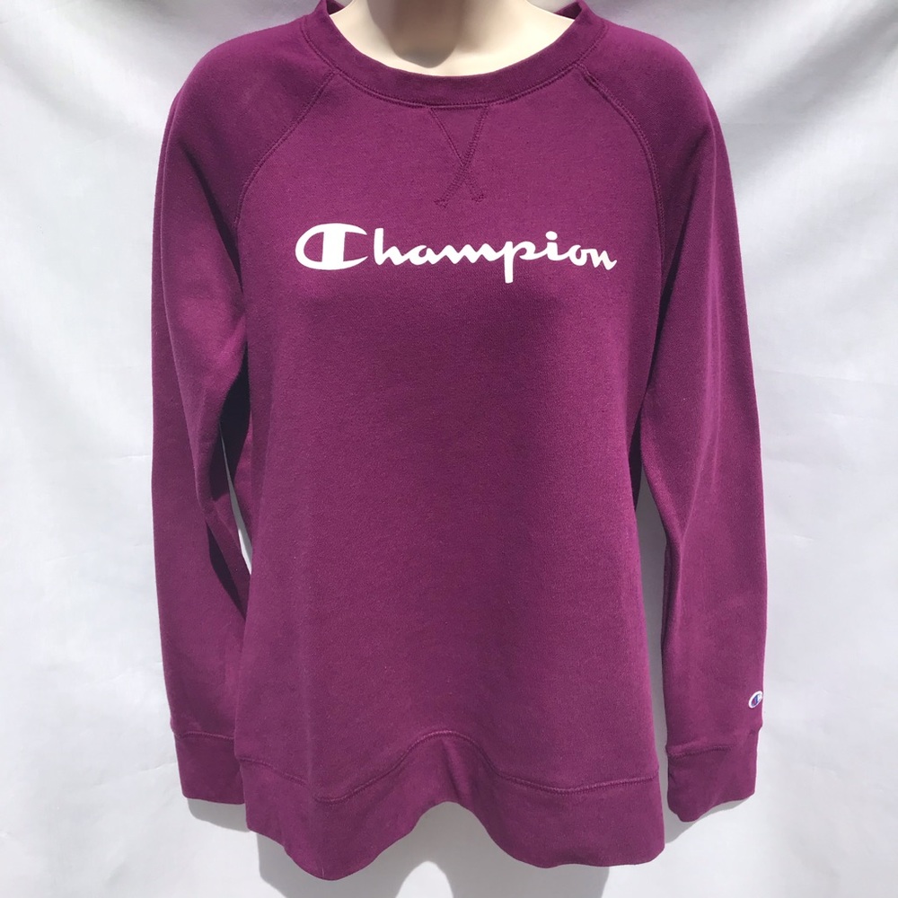 Magenta Purple Champion Crewneck Sweatshirt XS